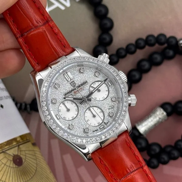 Женские часы Pagani Design PD-1730 Silver-Red фото 5